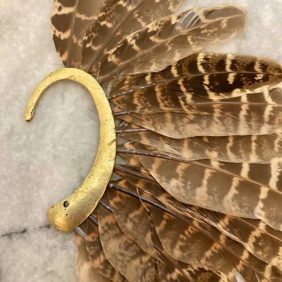 'Wardance' Bohemia Feather Gold Ear Cuff Festival - Picture 6 of 7